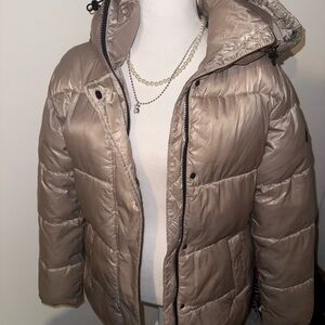 Vince Camuto Taupe Puffer Jacket